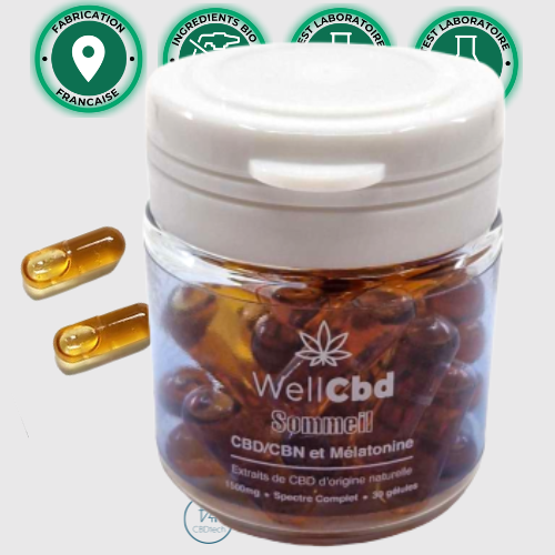 Gelules CBD Puissante 50mg Douleur | Stress | Sommeil