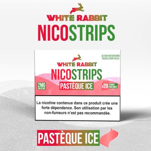Nicostrips : Bandes Buccales Pastèque Ice - 2mg Nicotine