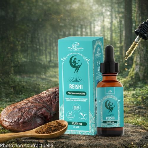 Extrait Pur Reishi en Gouttes – Ganoderma Lucidum