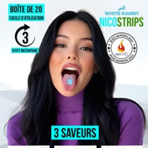 Nicostrips : Bandes Buccales x20 - 2mg Nicotine
