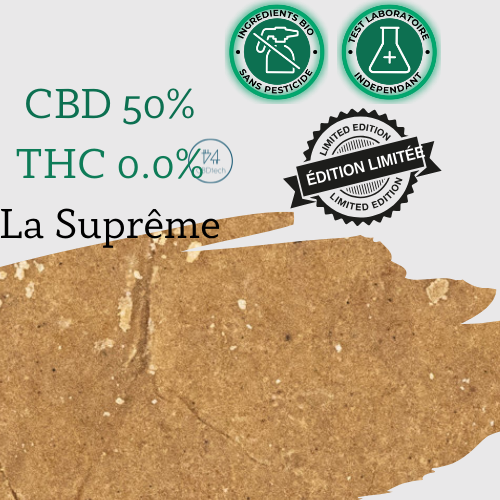 Résine CBD la Suprême 50% - THC 0.0%
